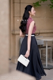 (3 màu) Áo Cotton ôm vừa dáng cổ Đức