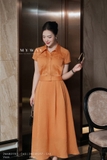 Áo sơ mi bo gấu dáng cổ Đức