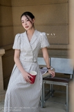 Áo Kẻ Cotton Dáng Suông Nhẹ