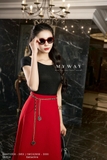 (2 màu) Áo Cotton basic dài ngang hông tay ngắn