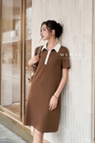 Đầm suông Umi cổ Đức ngắn tay