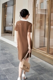 Đầm suông Umi cổ Đức ngắn tay