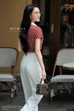 Áo Cotton suông vừa dáng cổ Đức