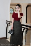 (2 màu) Áo cotton ngắn tay cổ thuyền basic