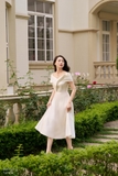 (2 màu) Đầm dự tiệc Taffeta trễ vai