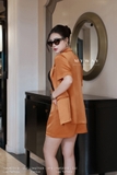 (5 màu) Áo vest ngắn tay suông vừa cổ 2 ve