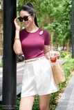 (3 màu) Quần short A nhẹ dài trên gối