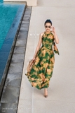 Áo sơ mi cổ yếm loang màu