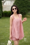 (2 màu) Quần short cạp cao basic