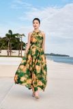 Áo sơ mi cổ yếm loang màu
