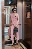 (3 màu) Áo vest dáng ôm phối cổ 2 ve