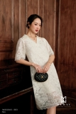 Đầm suông Ren hoa tay lỡ