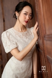 Đầm dự tiệc ren xòe đuôi cá