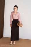 Áo sơ mi cổ Đức đính hoa tay dài
