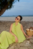 Quần suông A Linen xếp ly
