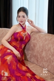 (3 màu) Đầm Maxi Cổ Yếm Dây Đan Chéo