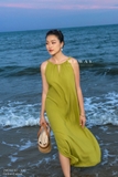 Đầm maxi Hè suông Cotton Calico