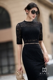 Áo kiểu suông vừa dáng cổ leo