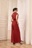 (2 màu) Áo sơ mi croptop bo eo tay hến
