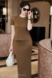 Chân váy ôm Umi trơn basic