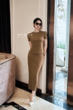 Chân váy ôm Umi trơn basic