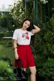 (3 màu) Quần sooc A dài trên gối khóa trước