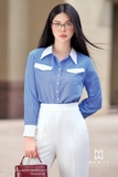 Áo sơ mi kẻ sọc công sở