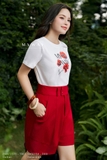(3 màu) Quần sooc A dài trên gối khóa trước