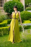 Đầm maxi dáng cổ biến kiểu