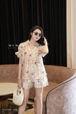 Áo suông bèo họa tiết hoa