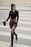 Áo sơ mi ôm dáng cổ Đức
