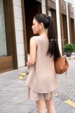 (3 màu) Quần short ống rộng dài trên gối