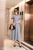 Đầm xòe rủ ứng dụng cao tay ngắn