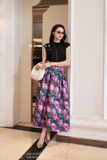(2 màu) Áo thun twinkle jersey tay ngắn cổ tròn