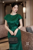 Chân váy Lụa ôm cạp cao trơn