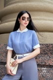 Áo sơ mi Kate cổ phối trắng