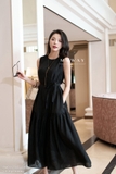 (2 màu) Đầm maxi hè nhấn tầng