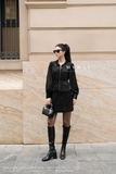 Áo kiểu dáng Peplum phối cổ Đức không chân