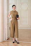 Quần baggy Garbadine cạp cao