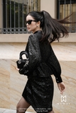 Áo kiểu dáng Peplum phối cổ Đức không chân