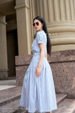 Chân váy xòe Cotton Calico kẻ sọc