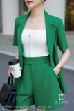 (3 màu) Áo vest ngắn tay kẻ sọc công sở
