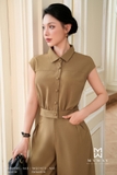 Quần baggy Garbadine cạp cao