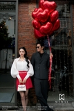 Chân váy A dáng ngắn Gabadine Valentine
