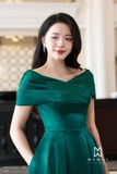 (6 màu) Đầm dự tiệc trễ vai Nhung Lyons Valentine