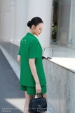(3 màu) Quần short suông A hoạ tiết kẻ sọc