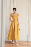 Đầm xoè dự tiệc Taffeta ngắn tay