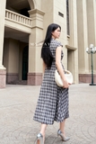 Đầm xòe xếp ly công sở