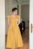 Đầm xoè dự tiệc Taffeta ngắn tay