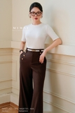 (2 màu) Áo Cotton Dáng Suông Cổ Tròn